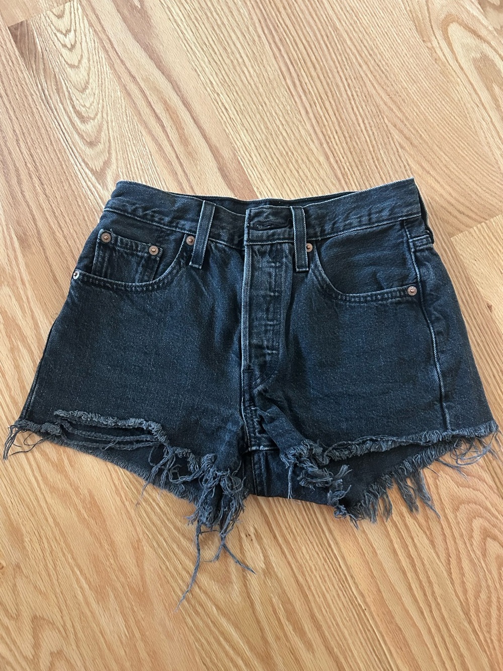 Levi's Black 501 Jean Shorts